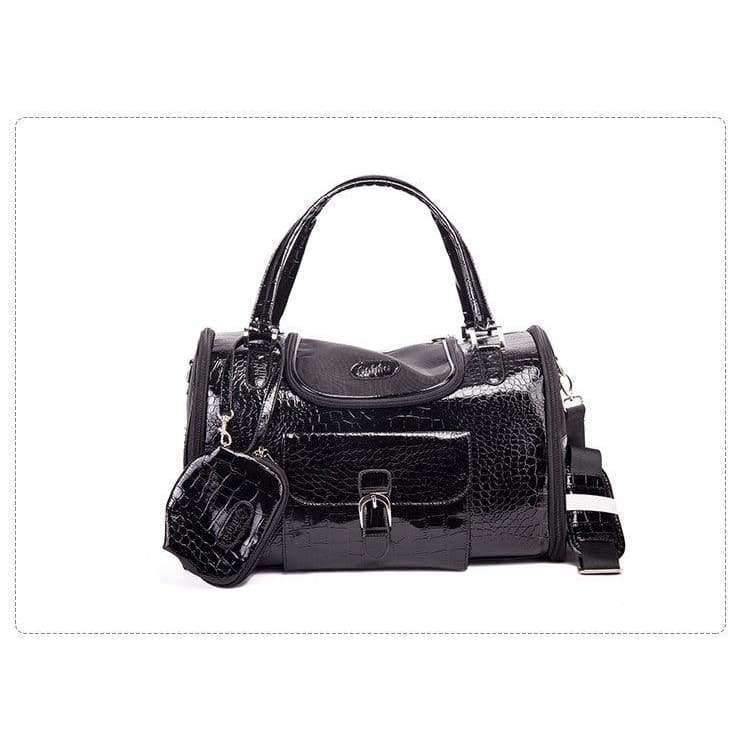 Tragbare Outdoor Haustier Katze Hund Tragetasche mit Geldbörse Pu Leder Reise Kleine Hund Chihuahua Teddy Tragetasche Handtasche