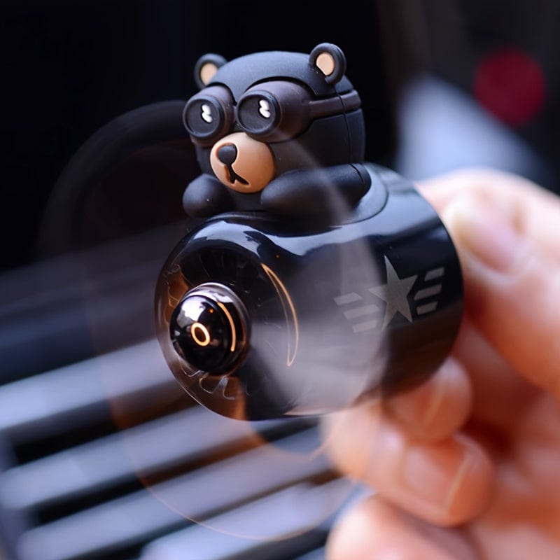 1 Stück Bär Pilot Design Auto Lufterfrischer, Auto Innenraum Zubehör, Auto Lüftungs Aroma Diffuser Clip, Auto Lüftungs Dekorationsclip