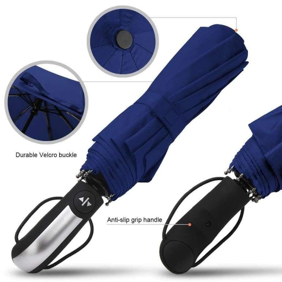 Folding automatic umbrella rain women men auto luxury large windproof travel umbrellas for men rain black coating