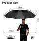Top-Qualität Regenschirm Herren Regen Damen Winddicht Groß Paraguas Männer Frauen Sonne 3 Faltender Großer Regenschirm Outdoor Parapluie