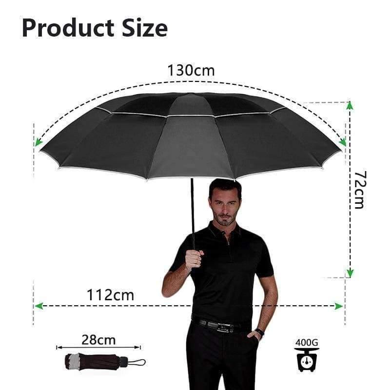 Top-Qualität Regenschirm Herren Regen Damen Winddicht Groß Paraguas Männer Frauen Sonne 3 Faltender Großer Regenschirm Outdoor Parapluie