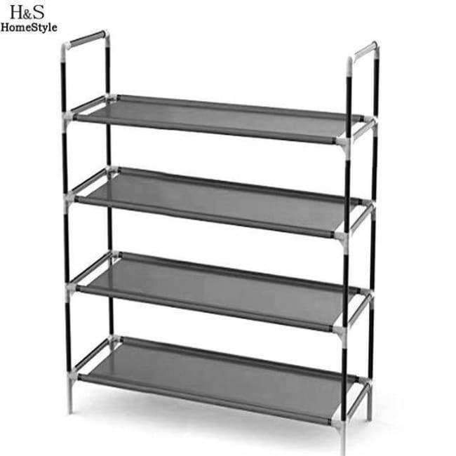 Home Shelf 4 Storage Neu Schwarz Wohnen Grau Schlafzimmer Multifunktionale Regale Raum Schichten Metall Schuhe Raum Quadrat Vier