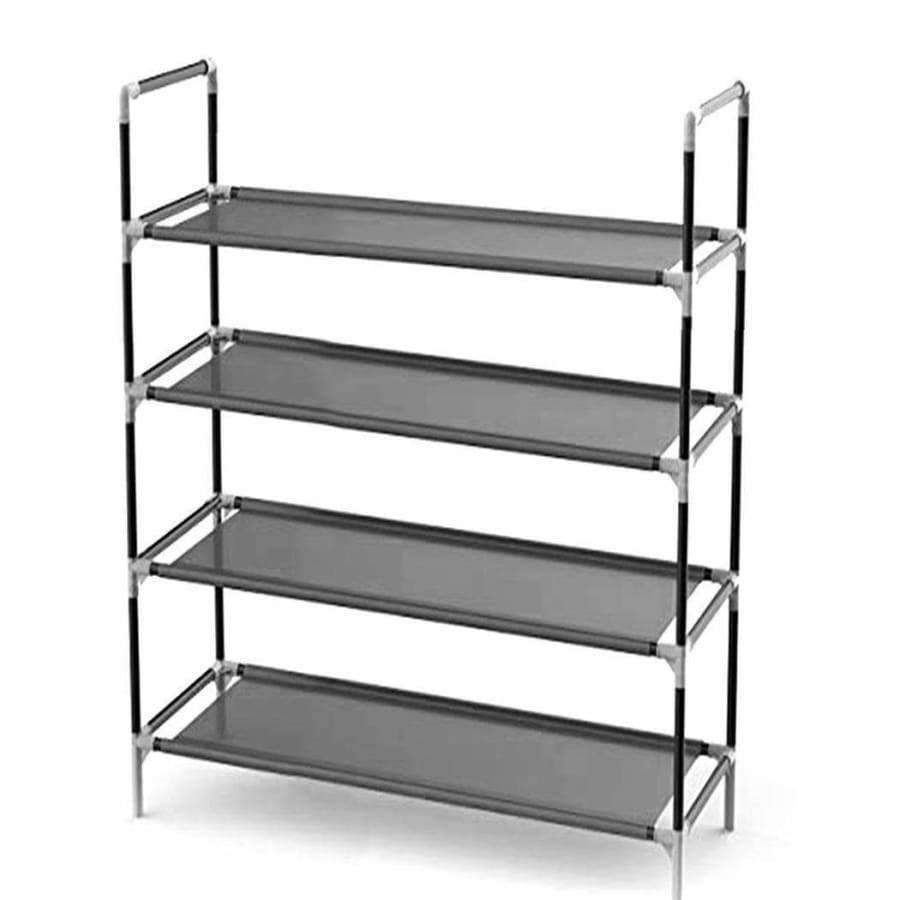 Home Shelf 4 Storage Neu Schwarz Wohnen Grau Schlafzimmer Multifunktionale Regale Raum Schichten Metall Schuhe Raum Quadrat Vier