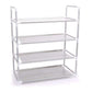 Home Shelf 4 Storage Neu Schwarz Wohnen Grau Schlafzimmer Multifunktionale Regale Raum Schichten Metall Schuhe Raum Quadrat Vier