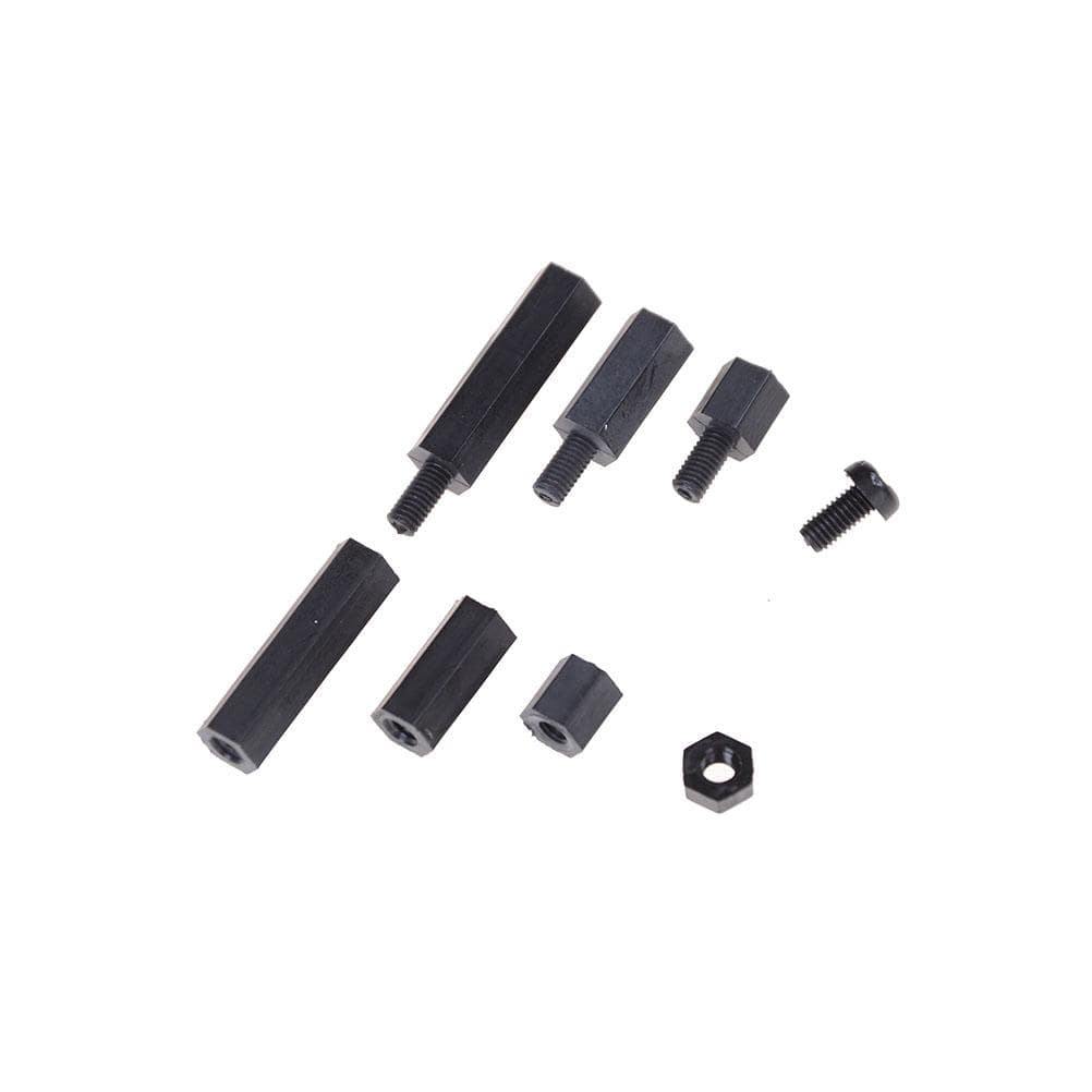 Schwarze M3 Abstandshalter Männlich Weiblich Schraube Nylon Sechskantschrauben Muttern Reparatursätze für Elektronik Motherboard Fixierung Abstandsschraube