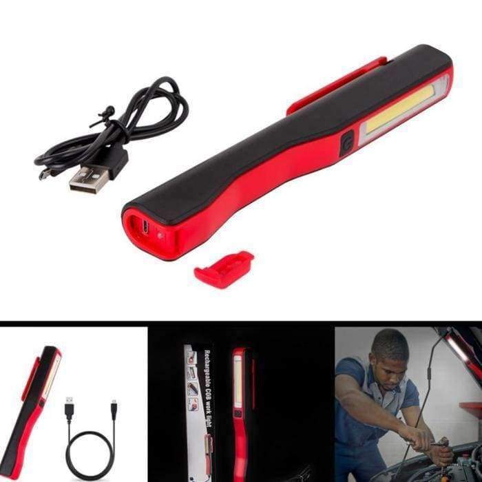 Mini COB LED Stift Licht USB wiederaufladbar Arbeits Inspektionslicht Tragbare Wartungs Taschenlampe Handhe flashlight mit Magnet AA