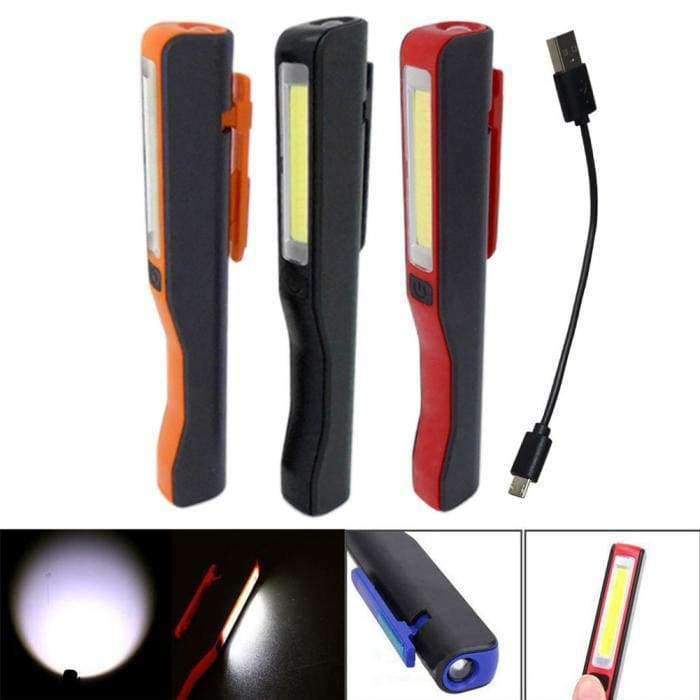 Mini COB LED Stift Licht USB wiederaufladbar Arbeits Inspektionslicht Tragbare Wartungs Taschenlampe Handhe flashlight mit Magnet AA