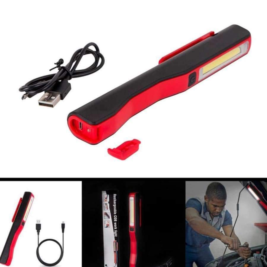 Mini COB LED Stift Licht USB wiederaufladbar Arbeits Inspektionslicht Tragbare Wartungs Taschenlampe Handhe flashlight mit Magnet AA