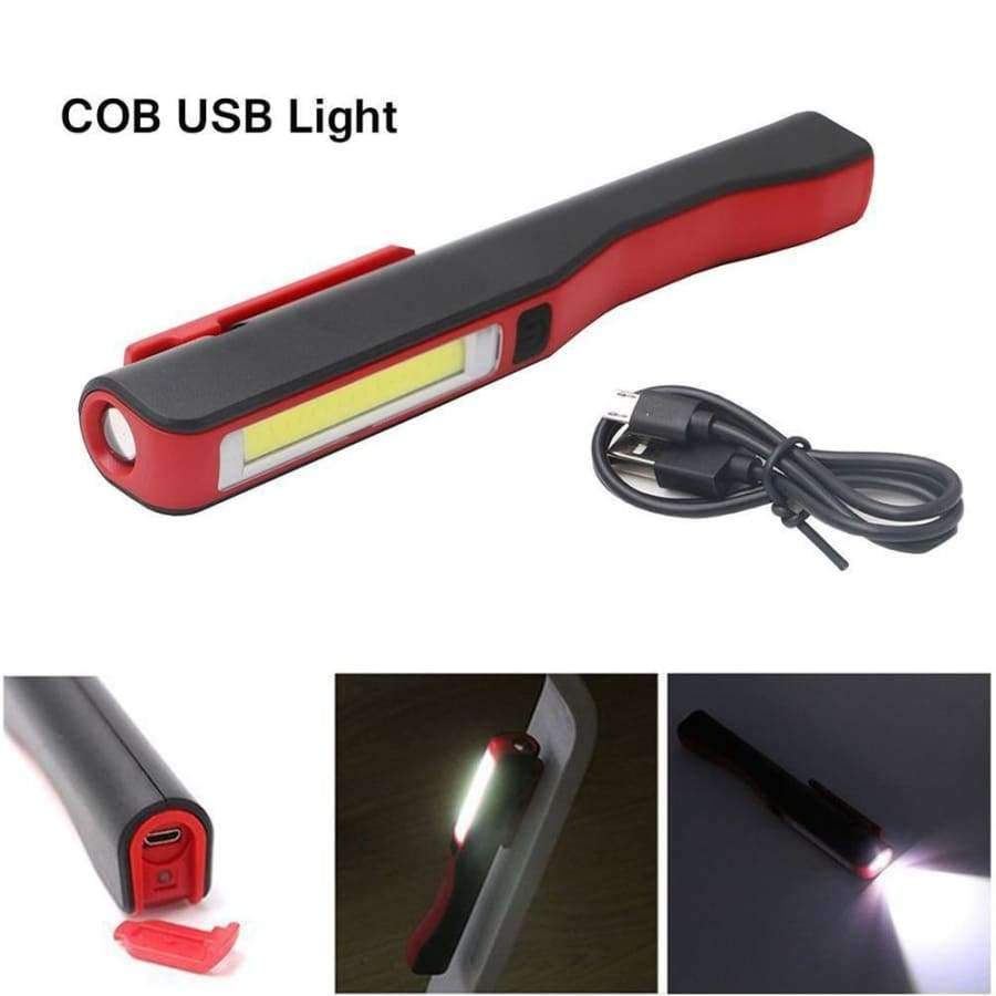 Mini COB LED Stift Licht USB wiederaufladbar Arbeits Inspektionslicht Tragbare Wartungs Taschenlampe Handhe flashlight mit Magnet AA