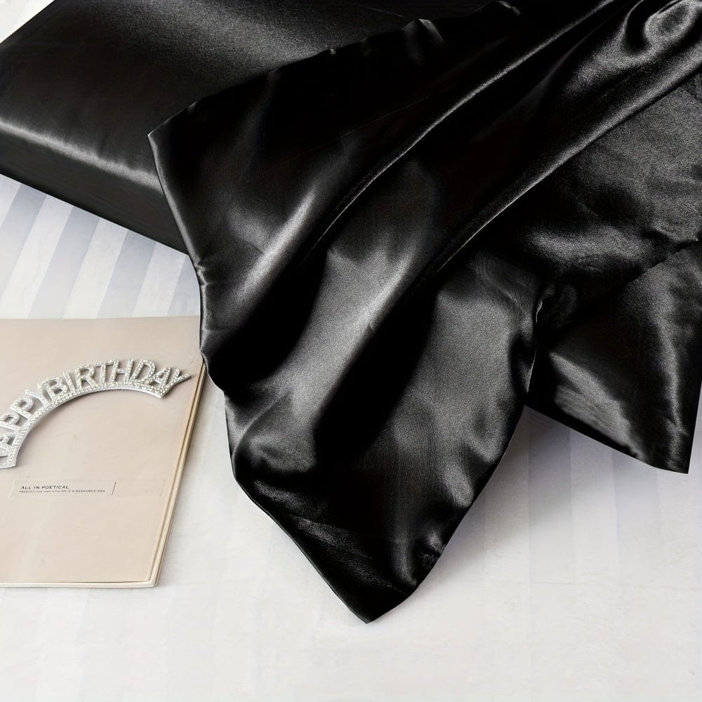 2pcs Satin-Kissenbezug, weiche und glatte Textur, Satin einfarbige Umschlagkissenbezüge, reduzieren Haarbruch, verhindern Falten