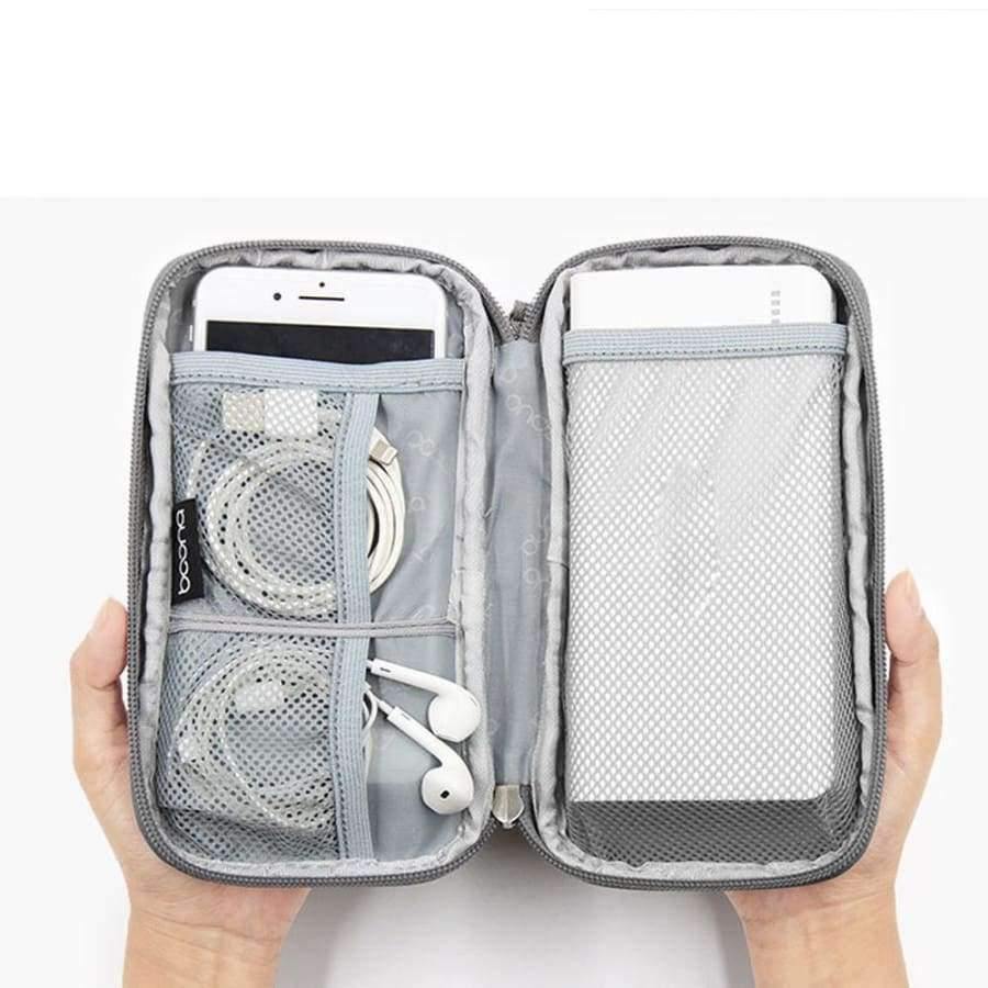 Reise-Kabel Aufbewahrungstasche Festplatten-Organizer für Handy Ohrhörer Powerbank Oxford-Stoff USB Elektronik Zubehör Tasche