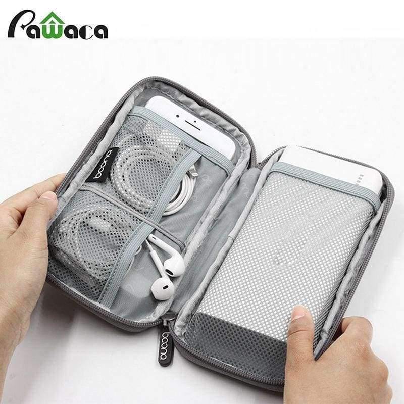 Reise-Kabel Aufbewahrungstasche Festplatten-Organizer für Handy Ohrhörer Powerbank Oxford-Stoff USB Elektronik Zubehör Tasche