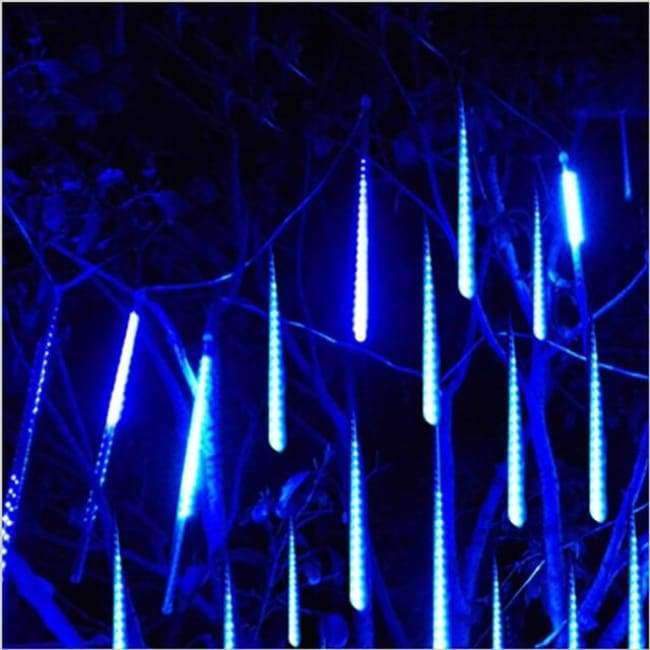 Wasserdicht 50cm 8-Rohr Urlaub Meteor Dusche Regen LED Lichterkette für Innen- und Außengärten Xmas Weihnachtsfeier Dekoration Baum