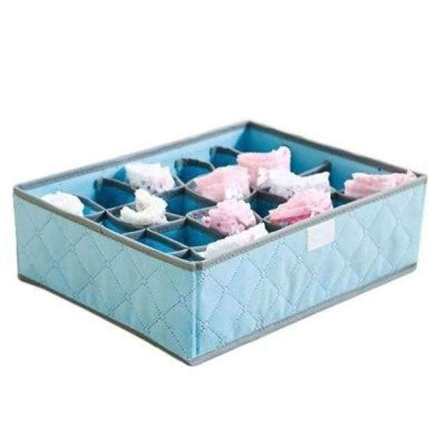 Unterwäsche-Organisation Vliesfaltbare Speicherbox für BHs, Socken und Unterwäsche, verschiedene Fächer, Haushaltsorganisator