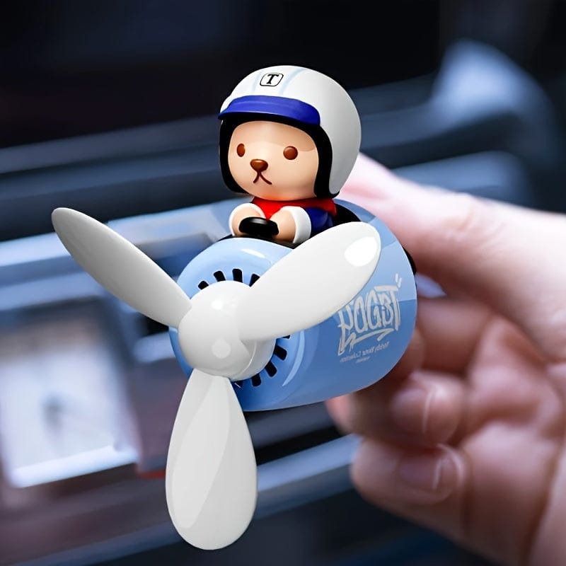 1 Stück Bär Pilot Design Auto Lufterfrischer, Auto Innenraum Zubehör, Auto Lüftungs Aroma Diffuser Clip, Auto Lüftungs Dekorationsclip