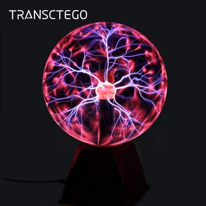 Plasma Ball Lampe Elektrische Globus Statiklampen Soundempfindlich 8 Zoll Glas-Sphäre Nachtlicht Spielzeug für Kinder Plazma Neuheit Licht