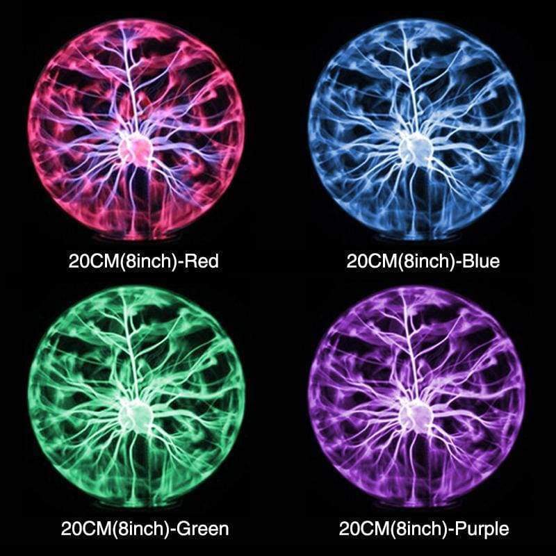 Plasma Ball Lampe Elektrische Globus Statiklampen Soundempfindlich 8 Zoll Glas-Sphäre Nachtlicht Spielzeug für Kinder Plazma Neuheit Licht