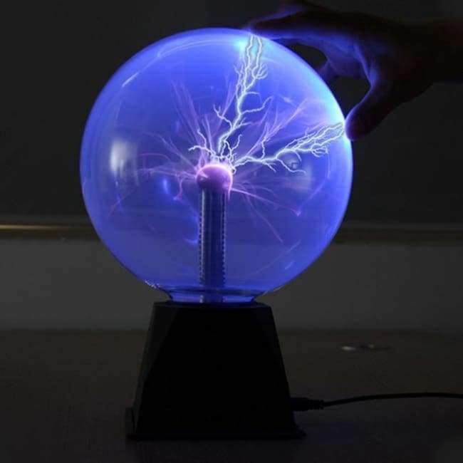 Plasma Ball Lampe Elektrische Globus Statiklampen Soundempfindlich 8 Zoll Glas-Sphäre Nachtlicht Spielzeug für Kinder Plazma Neuheit Licht