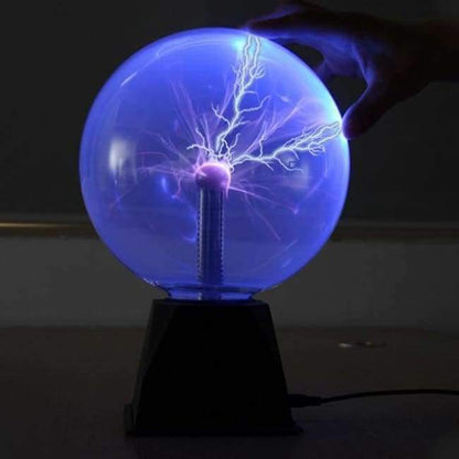 Plasma Ball Lampe Elektrische Globus Statiklampen Soundempfindlich 8 Zoll Glas-Sphäre Nachtlicht Spielzeug für Kinder Plazma Neuheit Licht