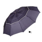 Quality umbrella rain women men windproof double layer sun 3-folding 112cm umbrella male female man travel umbrella