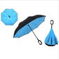 Reverse Fold Double Layer Inverted Chuva Umbrella Self-Standing Inside Out Rain Protection C-Hook Hands for Car