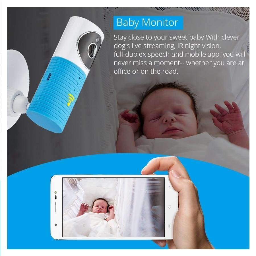 TRINIDAD WOLF Hund Wireless Baby Monitor 720P Sicherheits Nachtsicht Baby Kamera Bewegungsdetektion Zwei-Wege Audio Baby Video Nanny