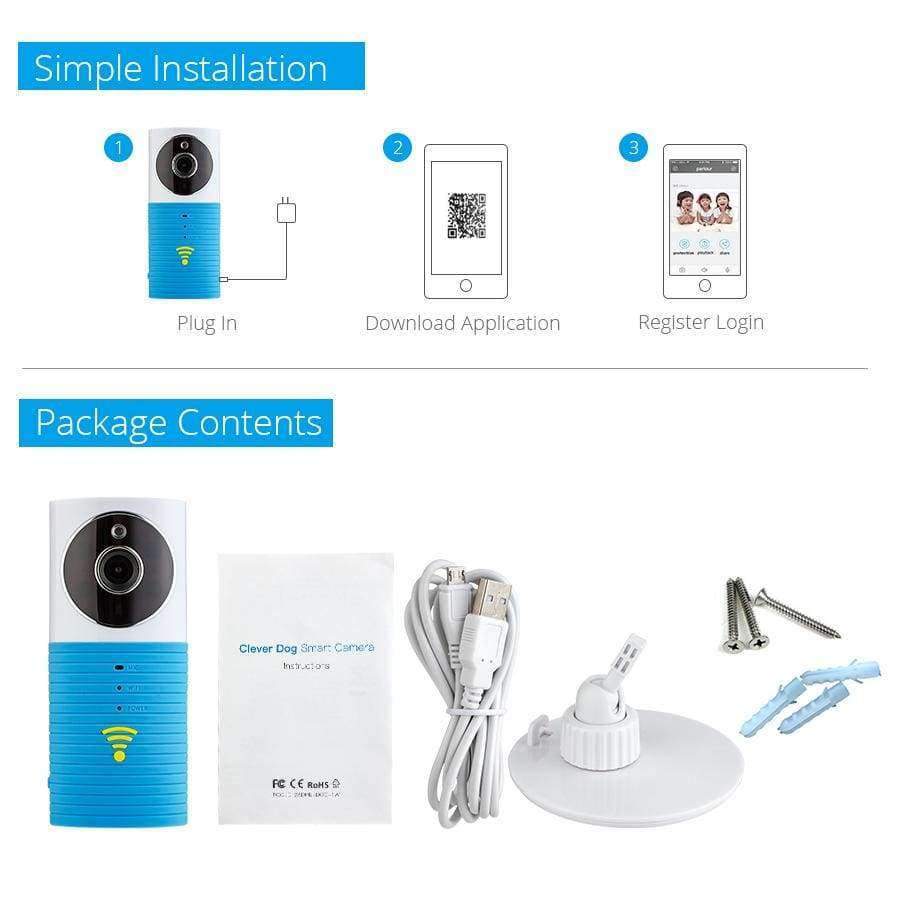 TRINIDAD WOLF Hund Wireless Baby Monitor 720P Sicherheits Nachtsicht Baby Kamera Bewegungsdetektion Zwei-Wege Audio Baby Video Nanny