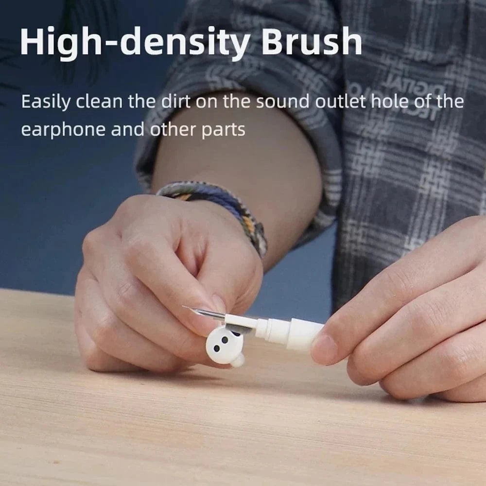 Bluetooth-Ohrhörer-Reinigungswerkzeug für Airpods Pro 3 2 1 Haltbares Ohrhörer-Case-Reinigungsset Reinigungsbürstenstift für Xiaomi Airdots 3Pro
