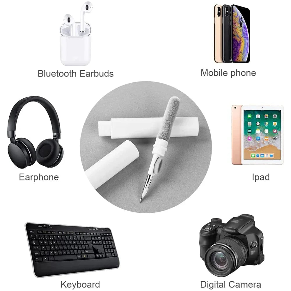 Bluetooth-Ohrhörer-Reinigungswerkzeug für Airpods Pro 3 2 1 Haltbares Ohrhörer-Case-Reinigungsset Reinigungsbürstenstift für Xiaomi Airdots 3Pro