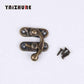 2018 Echtes Hardware Schloss Holzbox Kostenloser Versand 50 Sets Metallhaken Box Riegel Verschluss Schloss Handtasche Antikbronze 4 Löcher 28*33mm
