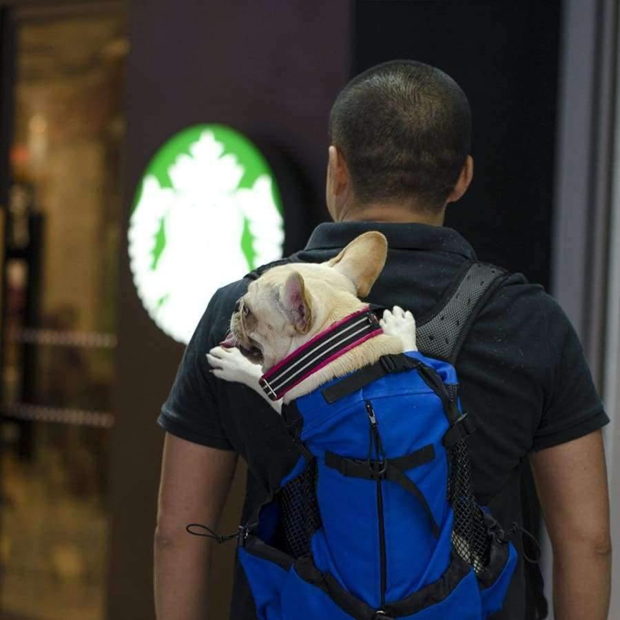Hundetasche Träger Haustier Hund Rucksack für große mittelgroße kleine Hunde Atmungsaktive Reise Hundeträger für Reiten Wandern S-XL