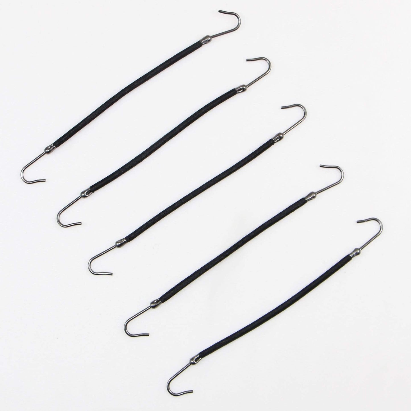 5 pieces ponytail elastic bands with hooks for women girls hair ties hair accessories styling tools holders bungee bands