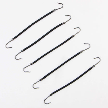 5 pieces ponytail elastic bands with hooks for women girls hair ties hair accessories styling tools holders bungee bands