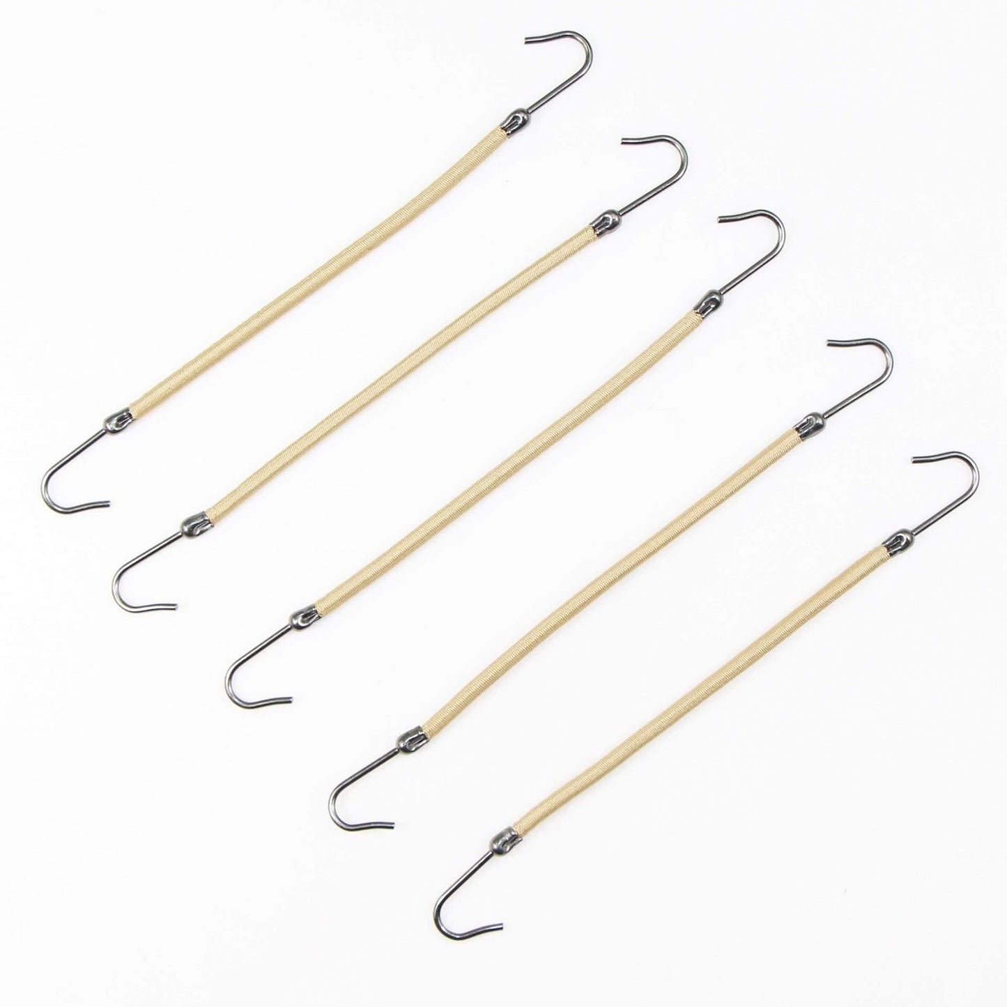 5 pieces ponytail elastic bands with hooks for women girls hair ties hair accessories styling tools holders bungee bands
