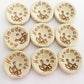 100 pieces/pack wooden buttons clothing decoration wedding decor handmade letter love DIY crafting scrapbooking for sewing accessories