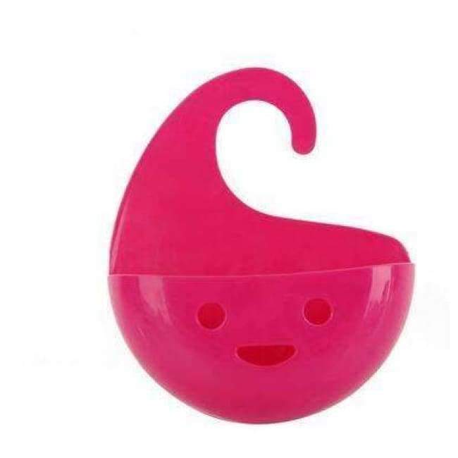 2 Stück Smile Face Hängender Aufbewahrungskorb stapelbares Regal Duschbad Organizer Badezimmer Küche Zubehör
