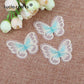 10/12 pieces   Lace Butterfly  Multicolor Fabric Embroidery Patch  Sew On Polyester DIY Patch  L0919