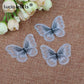 10/12 pieces   Lace Butterfly  Multicolor Fabric Embroidery Patch  Sew On Polyester DIY Patch  L0919