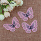 10/12 pieces   Lace Butterfly  Multicolor Fabric Embroidery Patch  Sew On Polyester DIY Patch  L0919