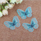 10/12 pieces   Lace Butterfly  Multicolor Fabric Embroidery Patch  Sew On Polyester DIY Patch  L0919