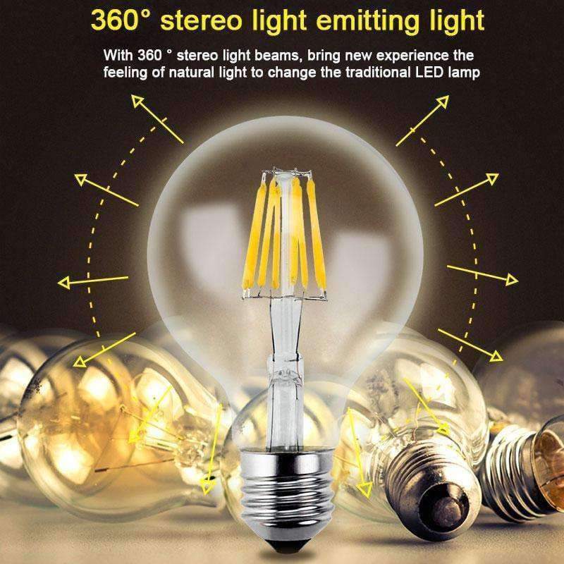 Gitex Antike LED E27 Glühbirne Retro Lampe 220V 2W 4W 6W 8W LED Filament Licht E14 Glas Ball Bombillas LED Glühbirne Edison Kerzenlicht
