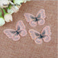 10/12 pieces   Lace Butterfly  Multicolor Fabric Embroidery Patch  Sew On Polyester DIY Patch  L0919