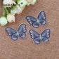 10/12 pieces   Lace Butterfly  Multicolor Fabric Embroidery Patch  Sew On Polyester DIY Patch  L0919