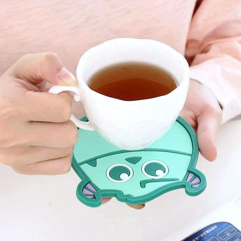 Cartoon 1 Stück Silikon Esstisch Platzdeckchen Untersetzer Küchenzubehör Matte Becher Bar Tasse Cartoon Tier Getränkematten