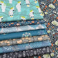 Cartoon Jungle Parrot Series, Printed Twill Cotton Fabric, For DIY Sewing Quilting Baby and Kids Bedding Material