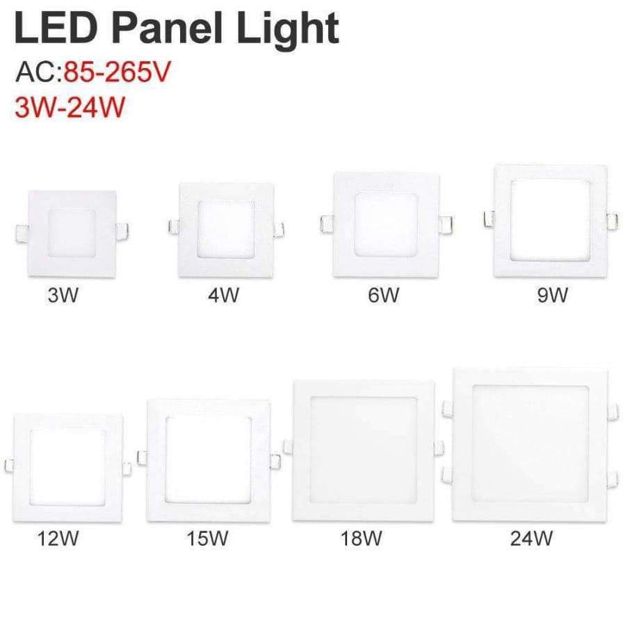 Billige runde/quadratische eingelassene Deckenlampe LED Panel Einbauleuchten für Zuhause/gewerbliche Dekoration Licht Küche Badezimmer Einbauleuchte