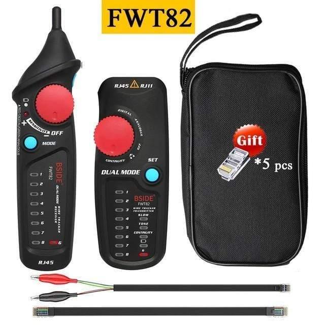 Network Cable Tracker Tester BSIDE FWT82 81 RJ45 RJ11 Telephone Cable Toner Ethernet LAN Tracer Analyzer Detector Line Finder