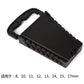 16 Slot Standard Key Clip Holder Plastic Rail Tray Wrench Rack Storage Tool Organizer Bag Garage Wrench Holder 7-22mm