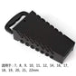 16 Slot Standard Key Clip Holder Plastic Rail Tray Wrench Rack Storage Tool Organizer Bag Garage Wrench Holder 7-22mm