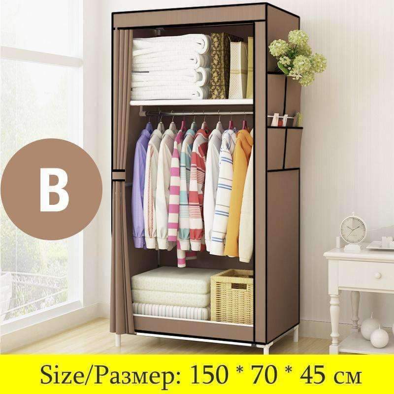 Actionclub Minimalistisch Moderne Vliesstoff Kleiderschrank Baby Aufbewahrungsschrank Faltender Stahl individueller Schrank Schlafzimmer Möbel